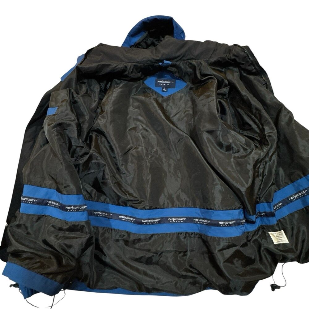 UAW Local 435 Auto Workers Jacket XL Port Authority Blue Union Windbreaker Hood - Picture 6 of 16